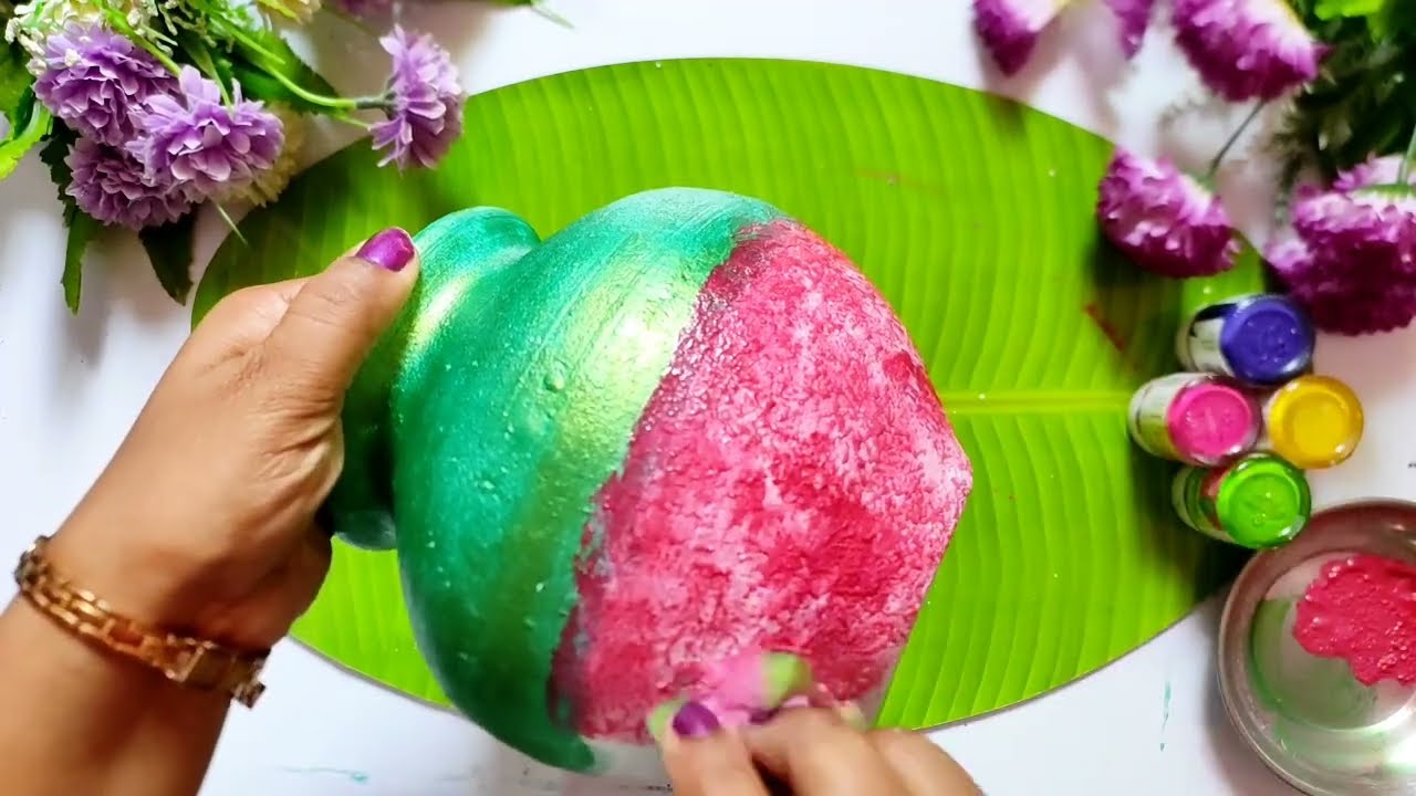 Pot Painting Design  | Kalash Decoration Idea | Mathka Painting Design |