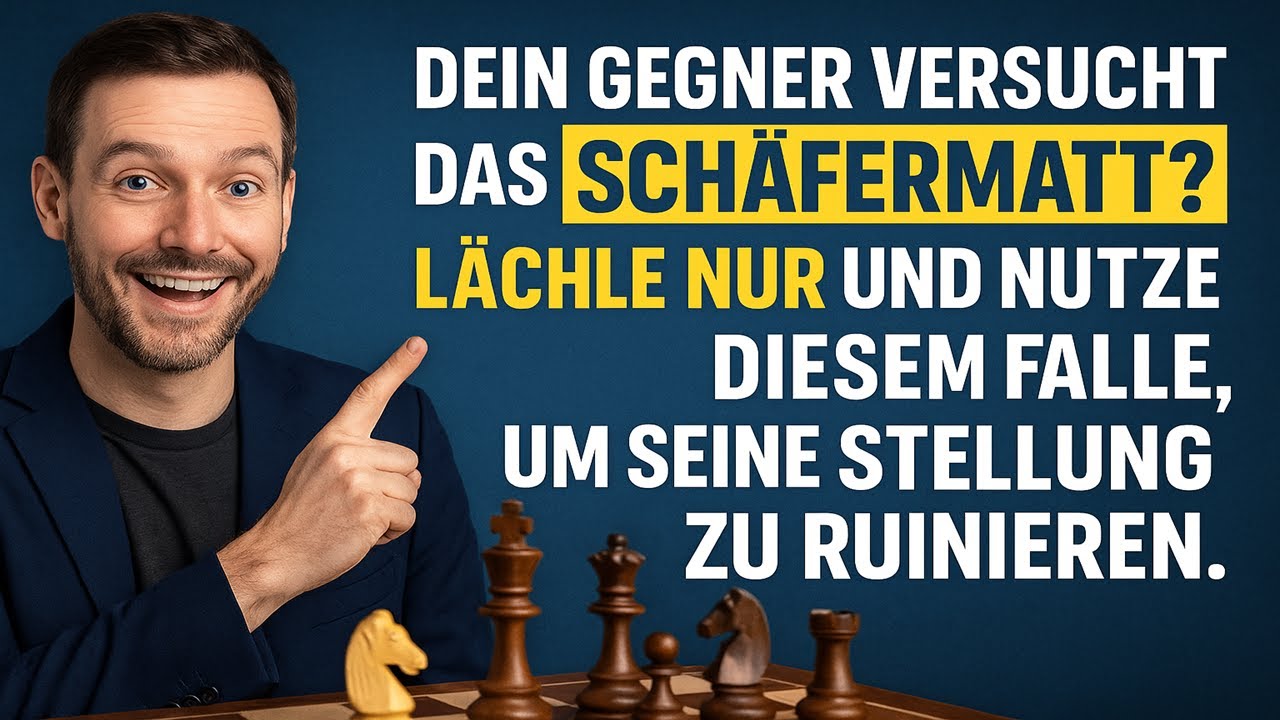 Dein Gegner versucht das Schäfermatt?Lächle nur und nutze diese Falle,um seine Stellung zu ruinieren