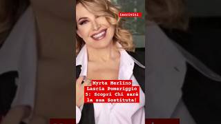 Myrta Merlino Lascia Pomeriggio 5  #pomeriggio5 #myrtamerlino #shorts #mediaset