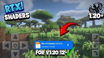 BEST SHADERS FOR MCPE 1.20+ POCKET EDITION | MCPE & Bedrock 😱