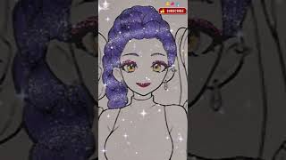 KPop Demon Hunters Rumi Coloring Page 🎨✨ Easy & Cute Art #shorts