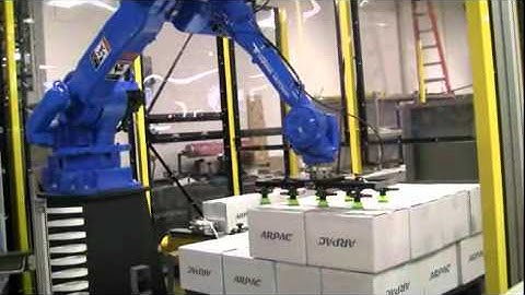 ARBOT Automatic Robotic Palletizing with Stretch Wrapper