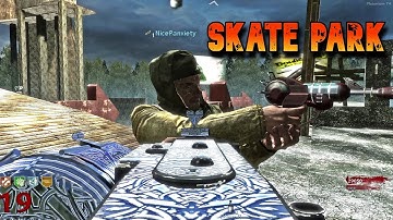 SKATING HUGE MAP ZOMBIES | SKATE PARK (WORLD AT WAR ZOMBIES CUSTOM)