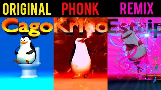 Los Pingüinos Me La Van a Mascar Original vs Phonk vs Remix Version Resimi