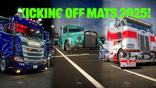 Kicking Off MATS 2025! Hotel Checkout, Breakfast, Epic Trucks & Meeting Bruce Wilson with His Scania
