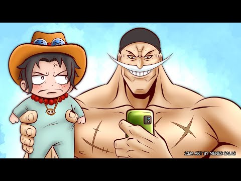 Barba Blanca ADOPTA a ACE! | one piece (parodia)