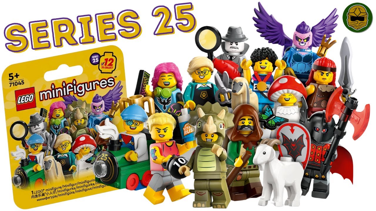 Triceratops Costume & Goat!!! LEGO® Minifigures Series 25 Revealed