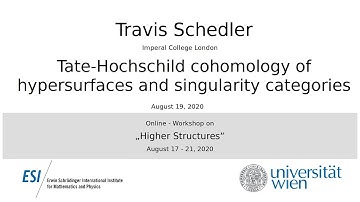 Travis Schedler - Tate-Hochschild cohomology of hypersurfaces and singularity categories