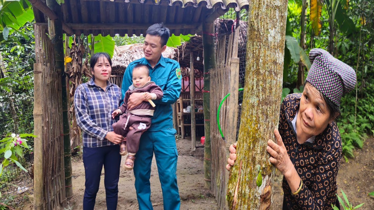 The single mother and the police officer are together, while the wicked mother is watching them.