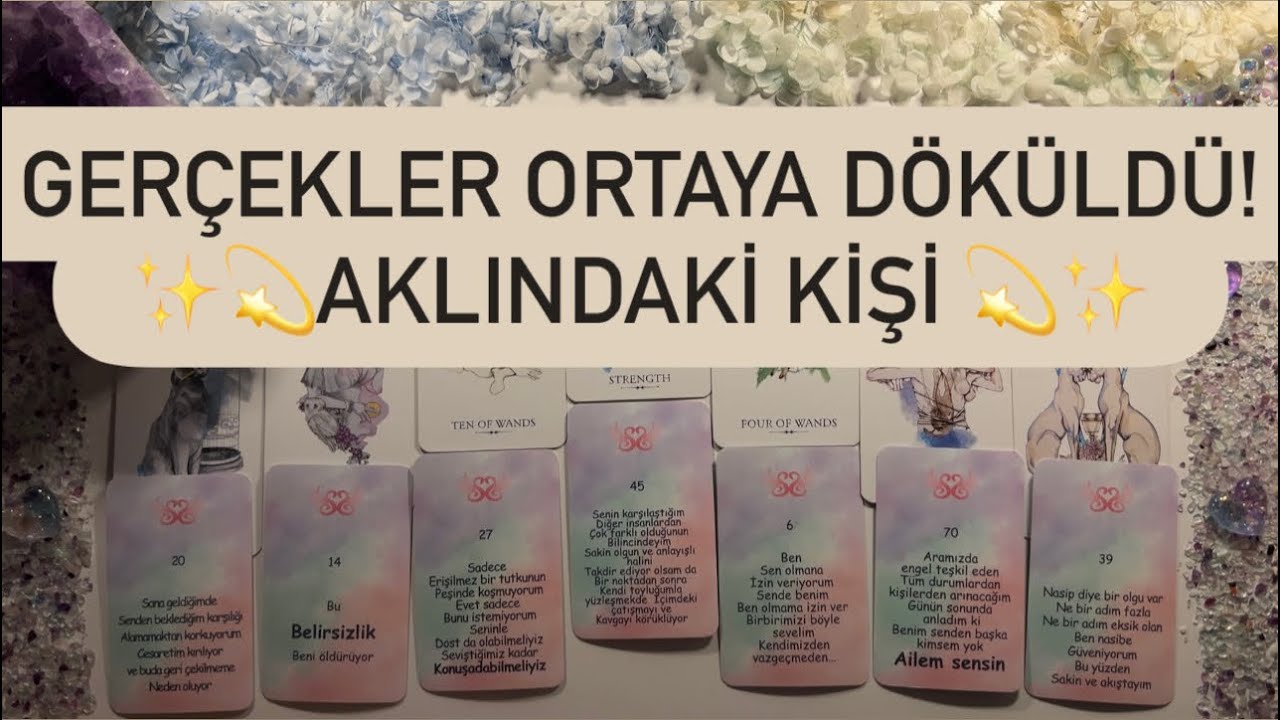 Aklındaki Kişi Seninle İlgili Ne Planlıyor? 😱 Şok Edici Tarot Mesajlar🕊🔮