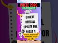 VITEEE Counseling 2026 Urgent official update for Phase 4| Direct Admissions available #viteee2026