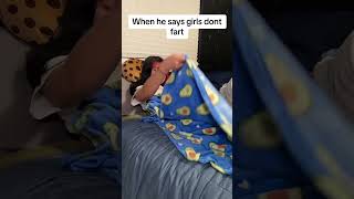 When he says girls don't fart 🤣🤣🤣 #prank #funnycrying #funnymoments #funny #couplecomedy #comedy