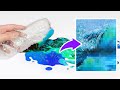 Acrylic Painting With a Water Bottle (No brush allowed)