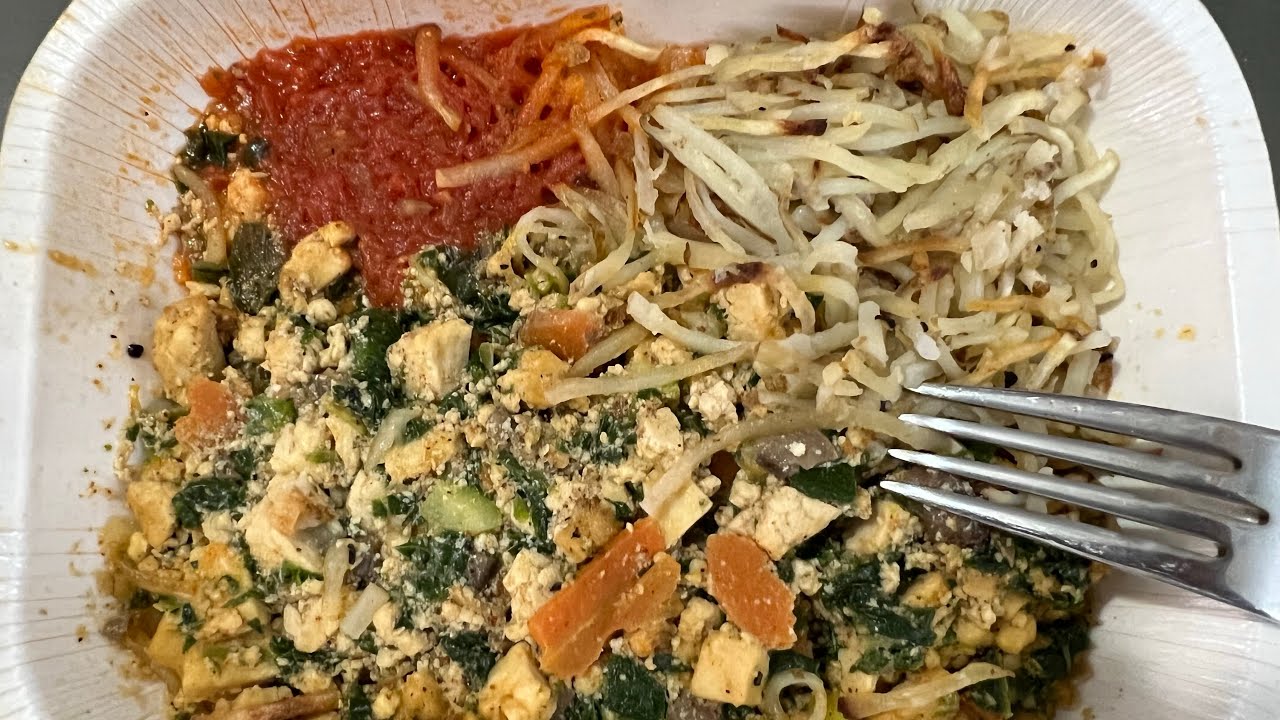 FOOD REVIEW Amy’s Tofu Scramble Frozen Meal YouTube