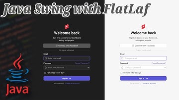 Java Swing with FlatLaf - Design UI Login Form