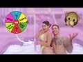 SPIN THE WHEEL CHALLENGE IN HOT TUB!! ** GETS JUICY **