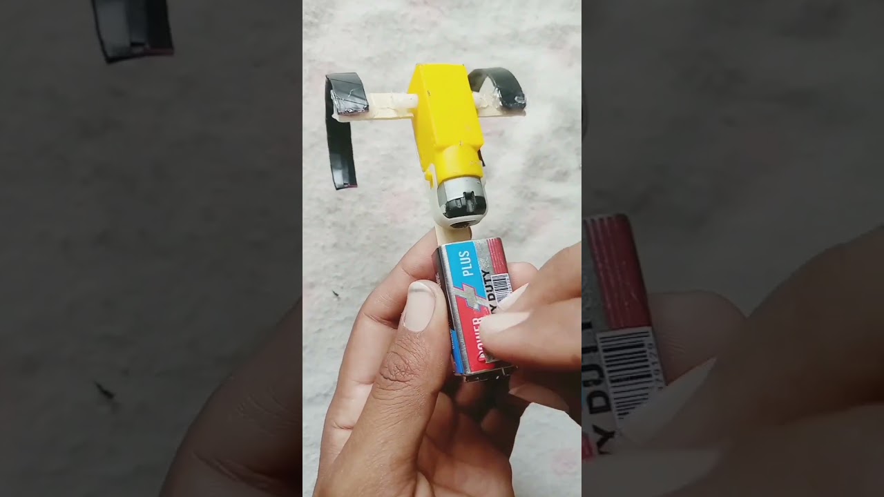 how to make dc moter frog robot at home science experiments
