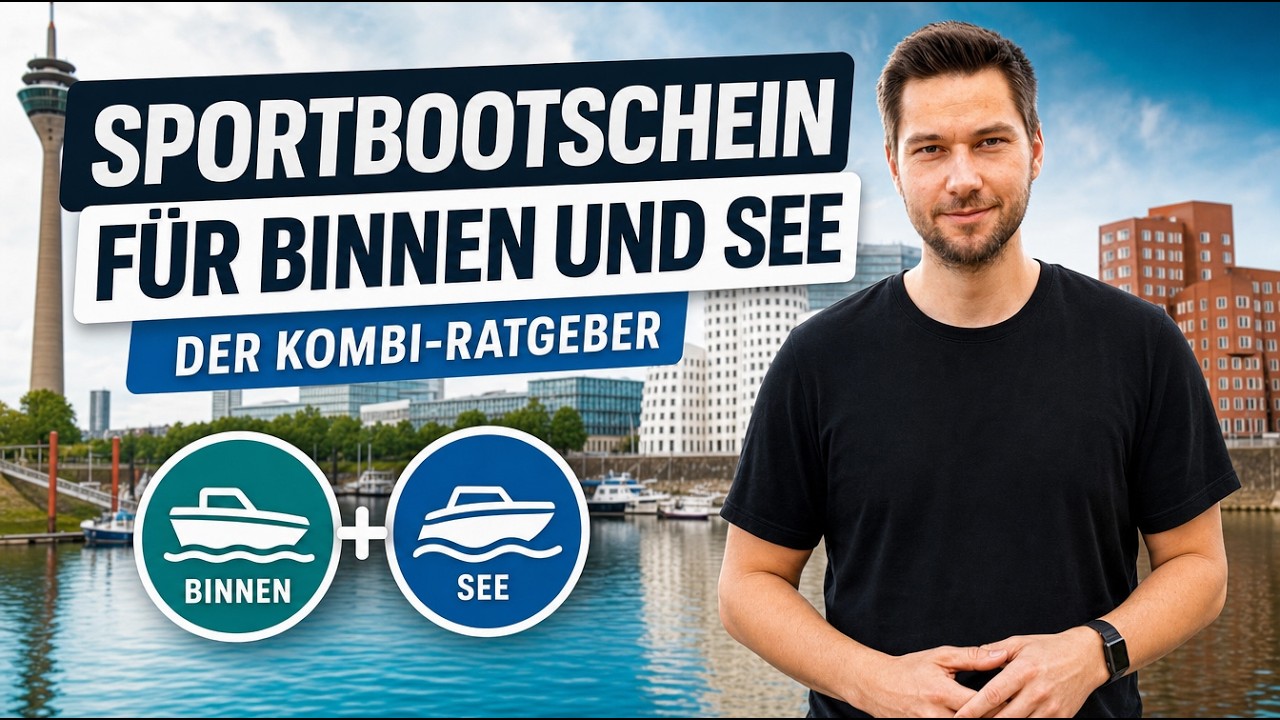 Sportbootschein Binnen und See: Kombikurs, Kosten und Prüfung