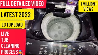 Tub Clean Function Live Demo of LG Fully Automatic Top load Washing Machine in hindi LG Engineer👨‍🔧