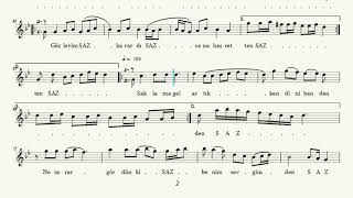 Aldığım Her Nefesin Birisi Senin - Nota Eşliğinde İcrâ -(Ahenk: Kız Neyi)