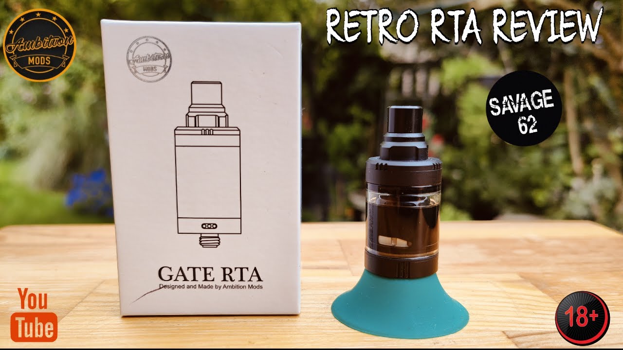 AMBITION MODS GATE RTA - RETRO REVIEW 🔞 #ambitionmods #gatemtlrta #vape