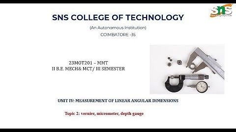 Linear instruments | Manufacturing and Measurement Techniques | SNS Institutions