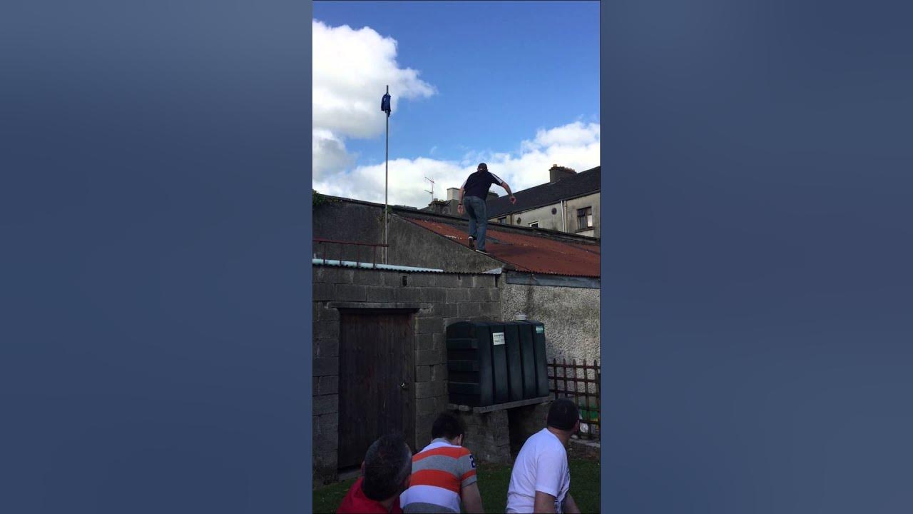 falling off the roof and all we could do was laugh 😂 YouTube