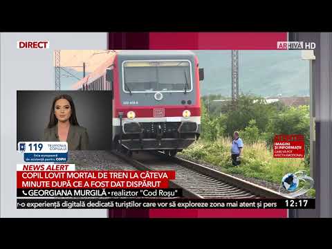 Copil lovit mortal de tren la câteva minute după ce a fost dat dispărut