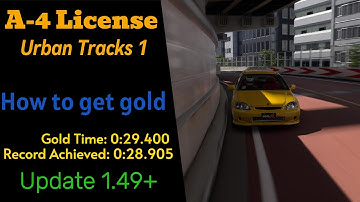 GT7 | How to get Gold on the A-4 License (Update 1.55+)