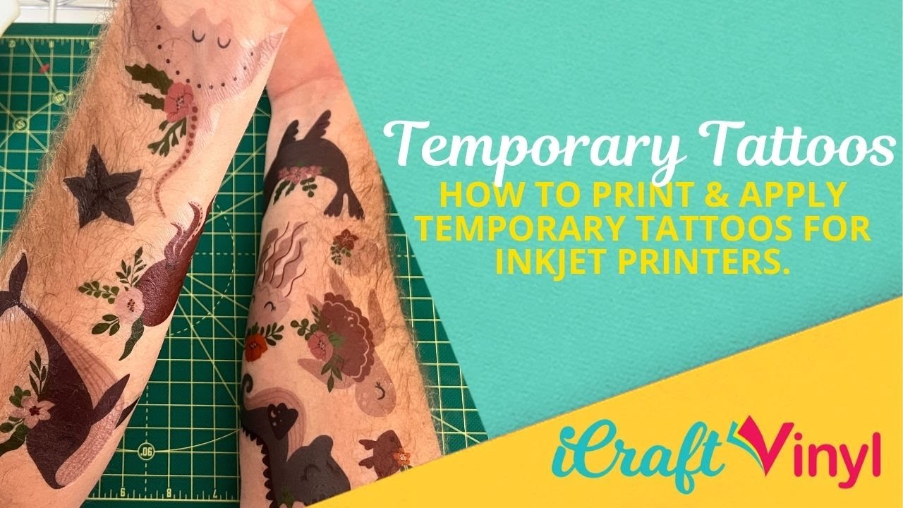 How to Create Custom Temporary Tattoos With Inkjet Printer -   - YouTube