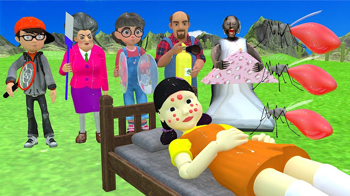 Scary Teacher 3D vs Squid Game Who Faster Mosquito Bite Squid Girl Sleeping 5 Times Challenge