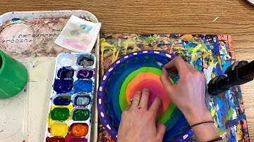 Paper Plate Weaving - Part 2 (Painting the Details)