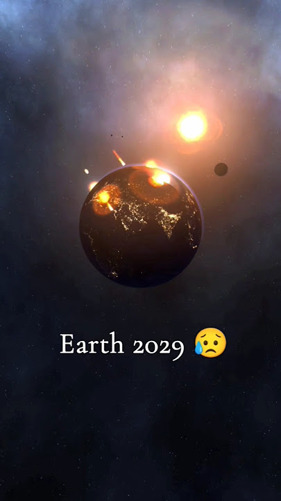 Asteroid hitting earth in 2029 😥 #earth #asteroid #hitting #2029