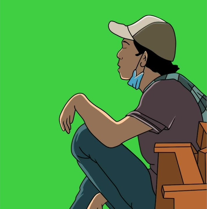 Mentahan green screen( duduk menghuleng๐)