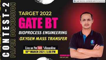 TARGET GATE BIOTECHNOLOGY 2022 || Bioprocess Engineering | Contest 02 | Oxygen Mass Transfer