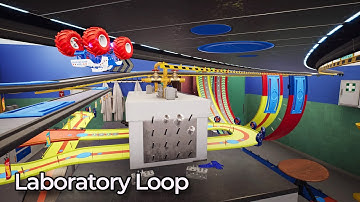 Laboratory Loop Custom Track Multi-player Racing on Hot Wheels Unleashed