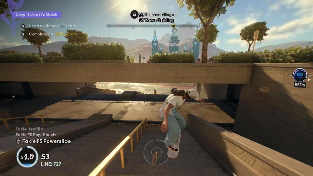 skate. Simple Speed Run the Golden Tun-nel