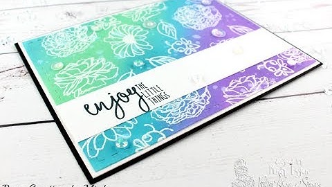 DISTRESS INK OXIDE HEAT EMBOSSING WITH KRAFTIN KIMMIE STAMPS