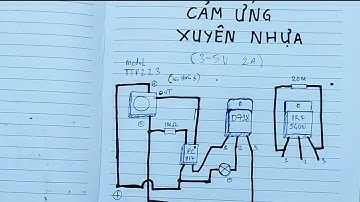 Cảm ứng xuyên nhựa, cảm ứng chạm tay 1 vị trí on/off, modul TTP223