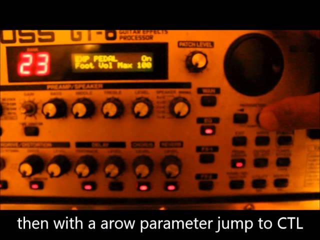 Bug perforere unse how to set control switch/pedal CTL in Boss GT 6 - Noise Chemist - YouTube