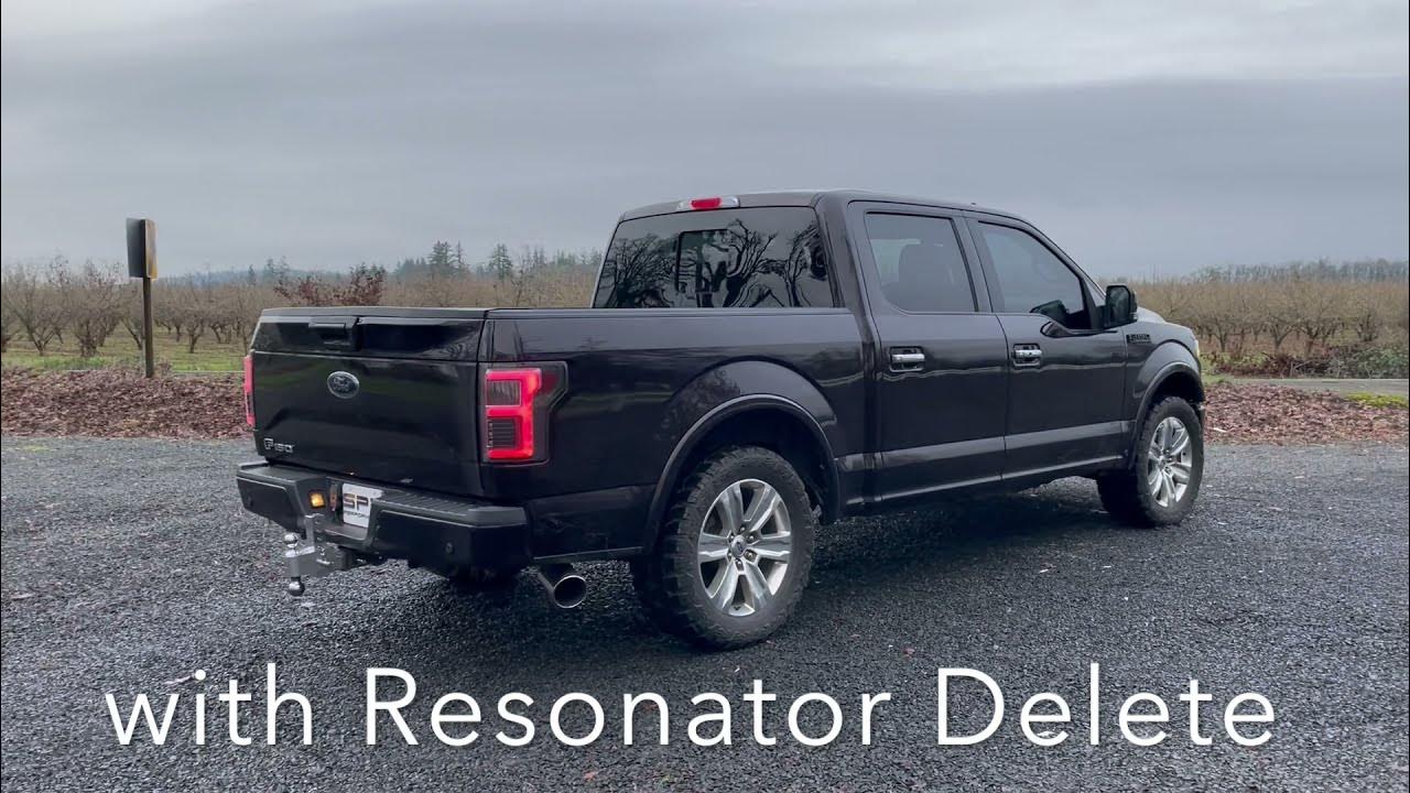 SPD GX Series Exhaust with Res Delete option on a 2018 3.5L Ecoboost F