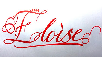 Eloise Name Signature Calligraphy Status | #moderncalligraphy #cursive #YearofYou #eloise @Eloise