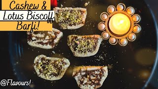 Cashew and Lotus Biscoff Barfi! // Raksha Bandhan Special // @Flavours