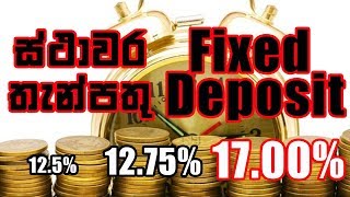 Fixed Deposit Sri Lanka | What The Best Bank for Fixed Deposits in Sri Lanka