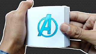 Avenger Endgame flipbook Logo Animation The Artrish