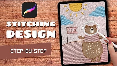 Digital Stitch Design - Easy Procreate Design Tutorial