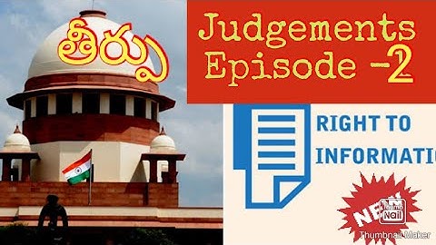 RTI act Telugu - Undisputed "The Hidden Facts"... SRIHARI.  Judgements episode - 2.