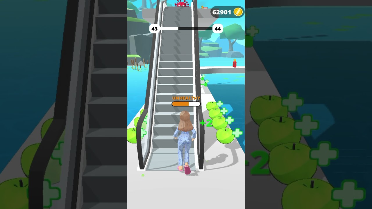 Healthy Run All Levels Gameplay Android , iOS