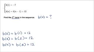 Celebrity Math Algebra 1 - Worked example  using recursive formula for arithmetic seque Wealth