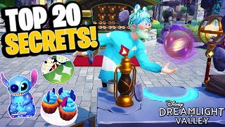 20 HIDDEN FEATURES You May Have Missed! [Buttons, Cupcakes, & MORE] | Dreamlight Valley